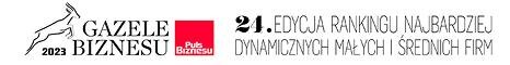 Logo Gazele Biznesu 2023 ranking dynamicznych małych średnich firm