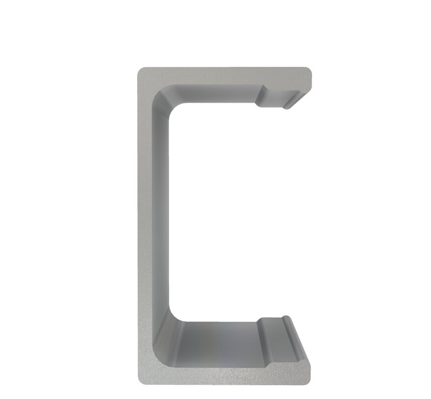 Profil aluminiowy pomocniczy ramy C110 mm do zabudów samochodów