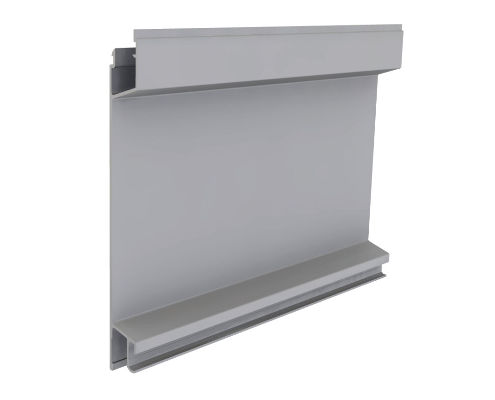 Profil burtowy dolny aluminiowy pod uszczelkę 200 mm