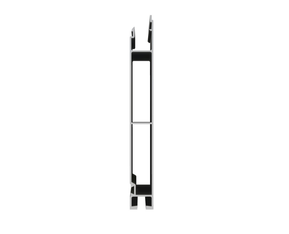 Profil burtowy dolny 200 mm aluminiowy anodowany pod uszczelkę