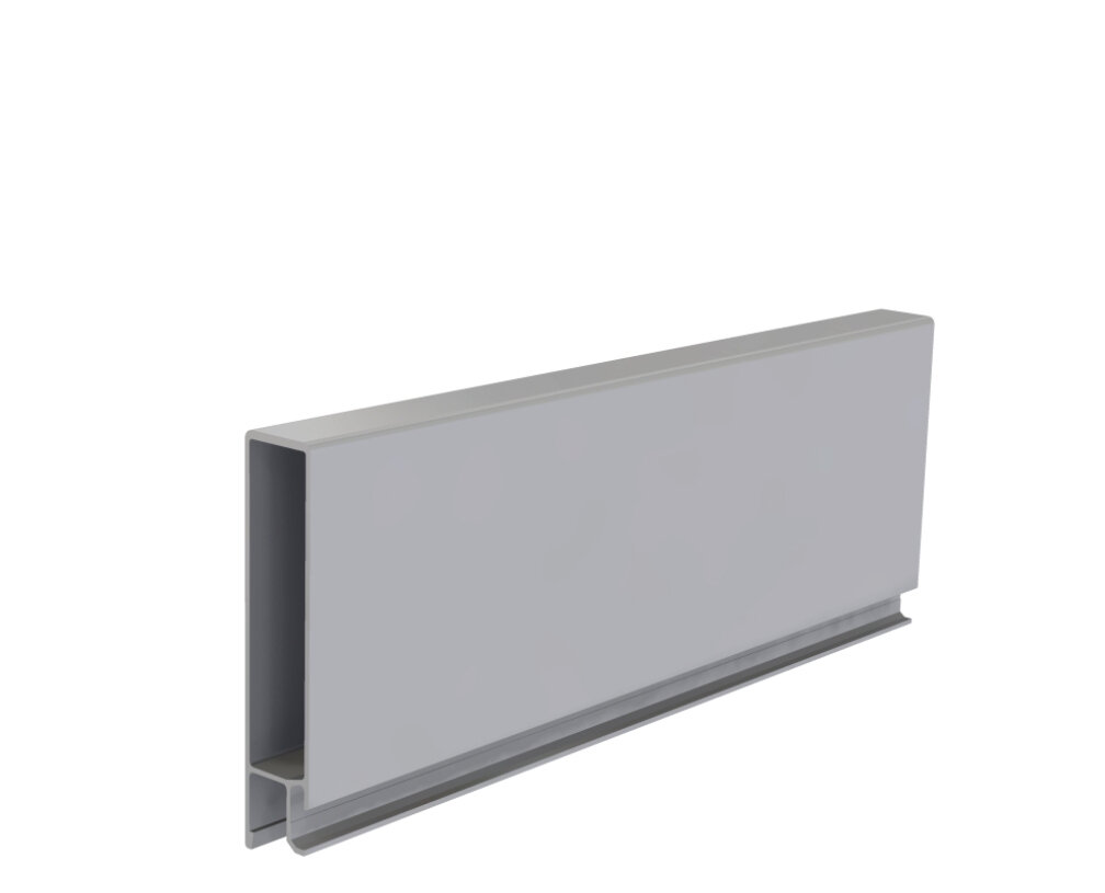 Profil burtowy dolny 200 mm aluminiowy anodowany pod uszczelkę