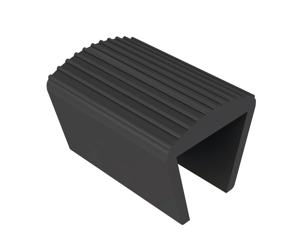 Profil PVC zabezpieczający burtę czarny 2500 mm