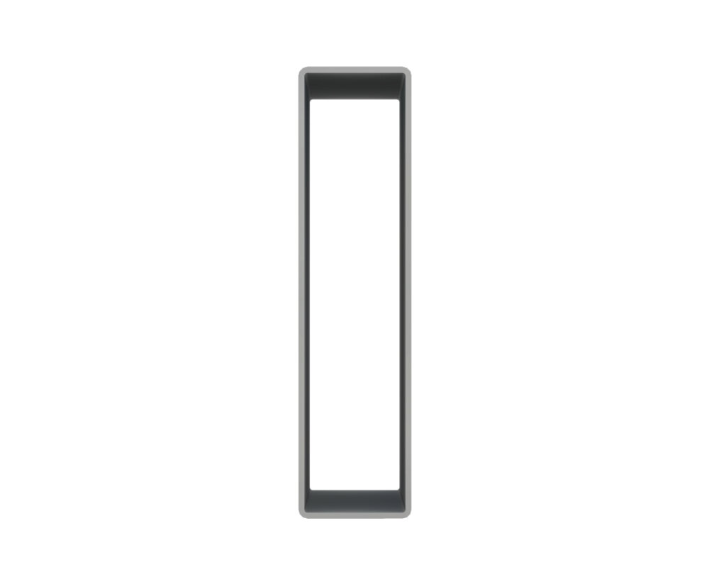 Profil aluminiowy prostokątny 100x25 element stelaża plandeki
