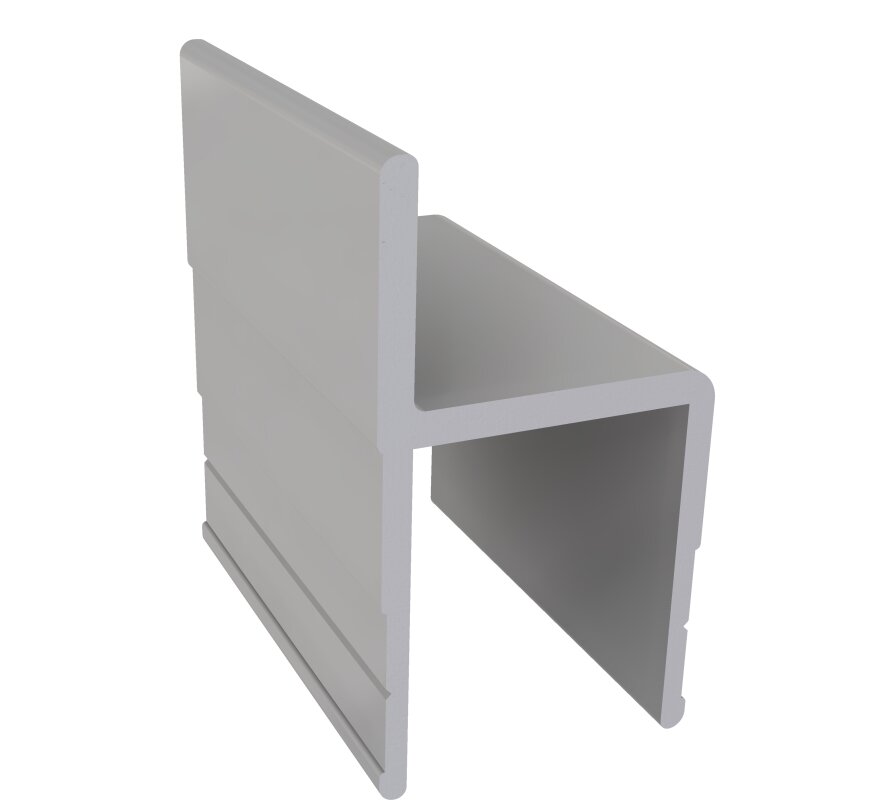 Profil zamykający h aluminiowy element do zabudów samochodów dostawczych
