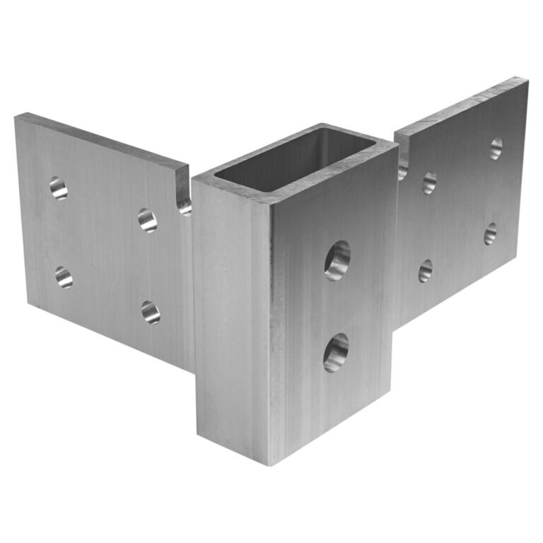 Naroże aluminiowe 70 z otworami centralnymi mocowanie ram