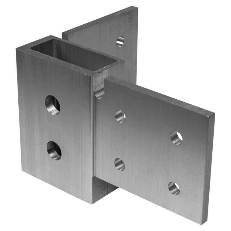naroże aluminiowe 70 z otworami centralnymi mocowanie ram
