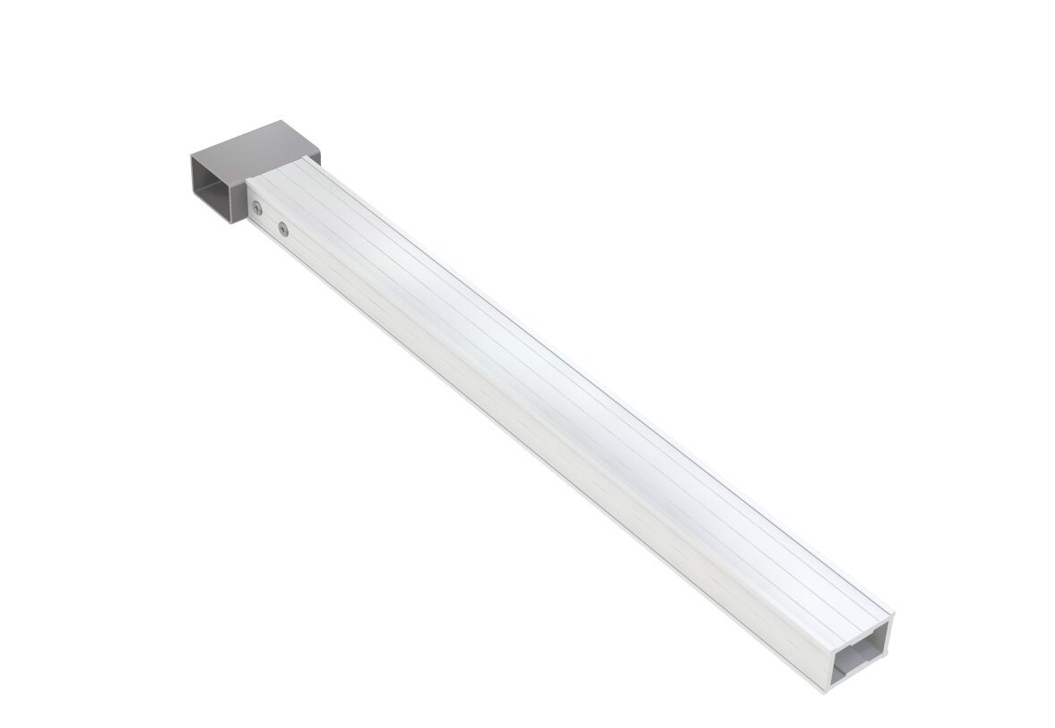 uchwyt statywu regulowany profil 80x35 długość 600 mm