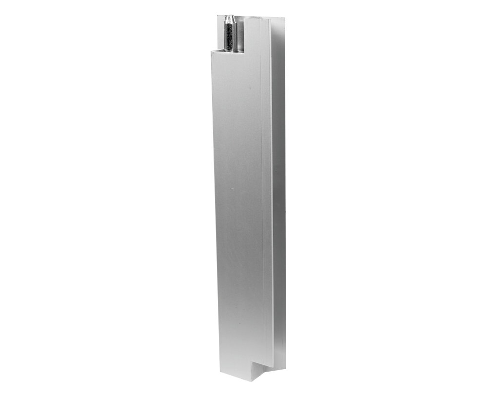 zamknięcie pionowe 400 z lemem rączka inox prawe