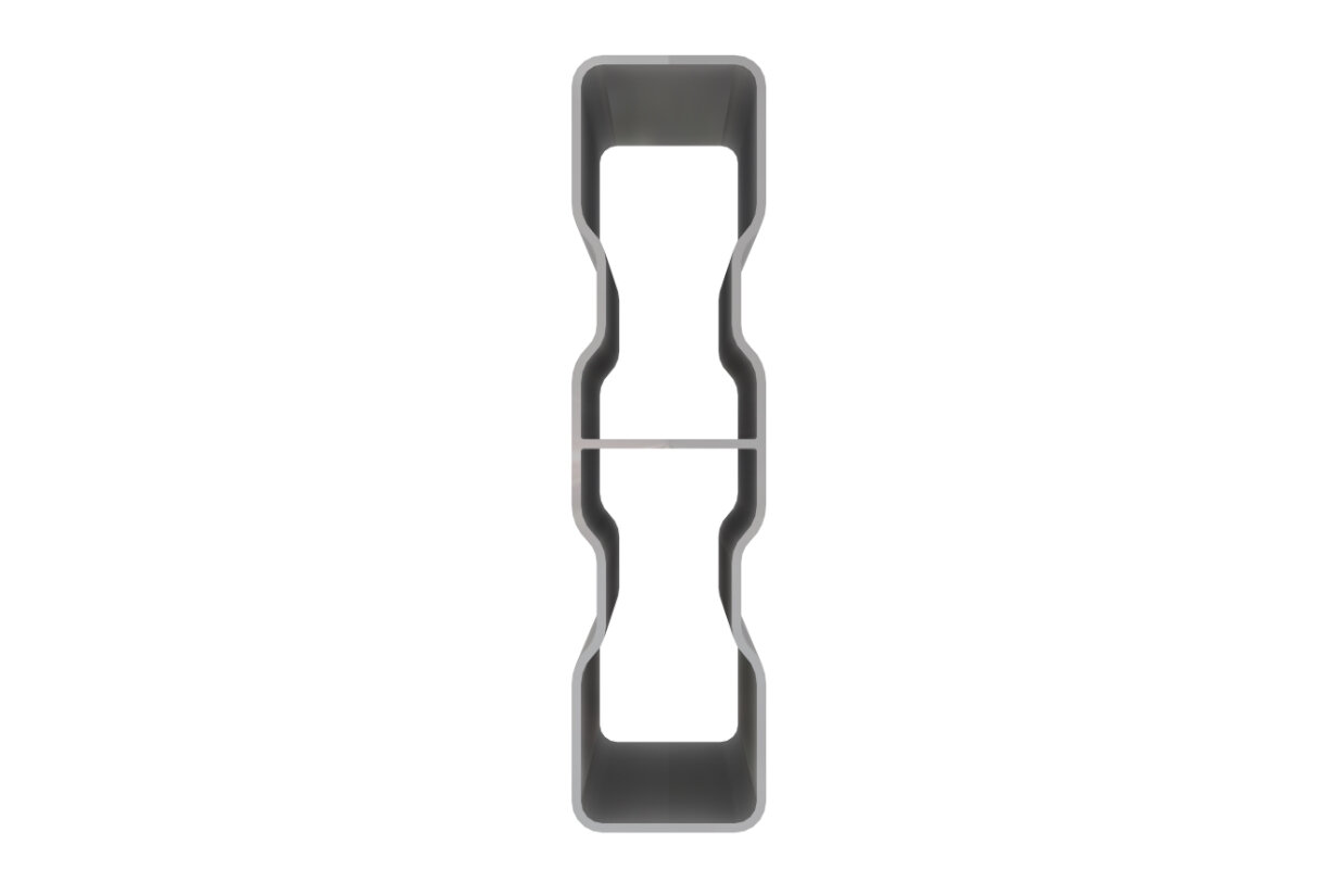 Profil deski plandeki przetłoczony 100x25 metalowy przekrój