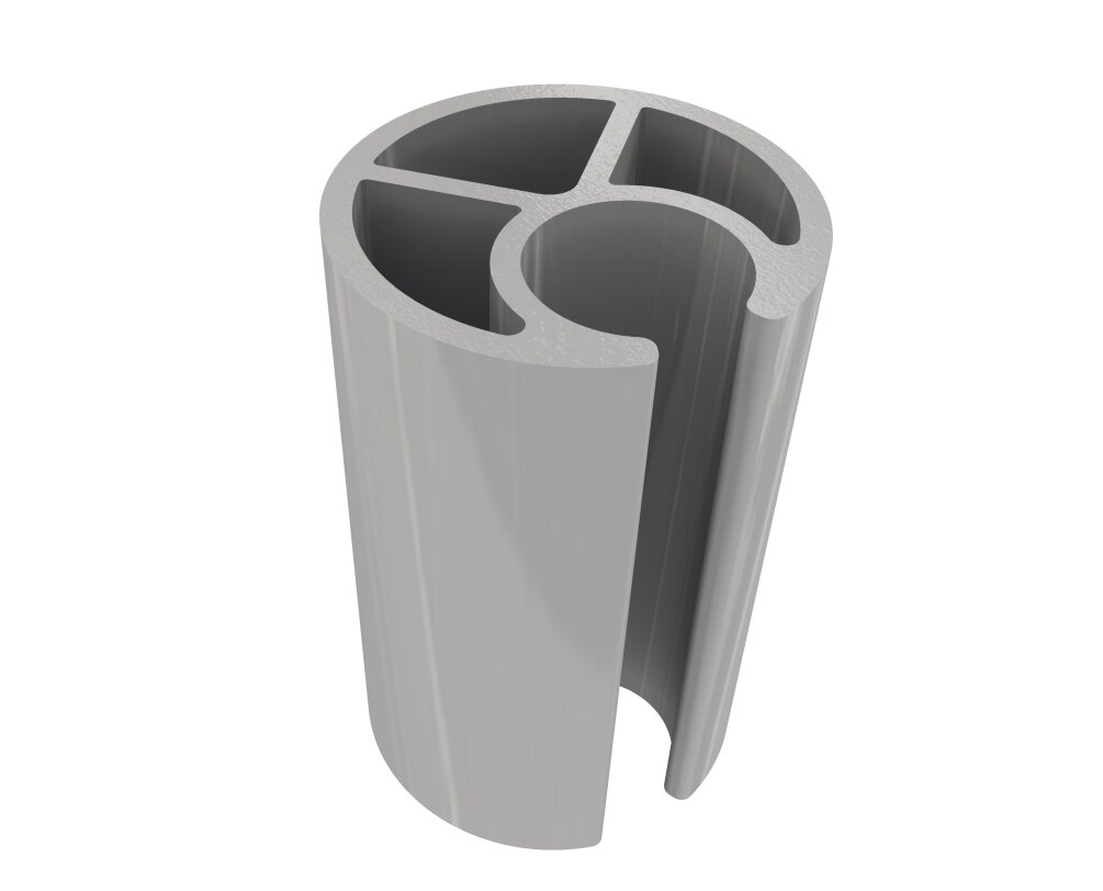 Profil aluminiowy do naciągania plandeki pojazdu dostawczego