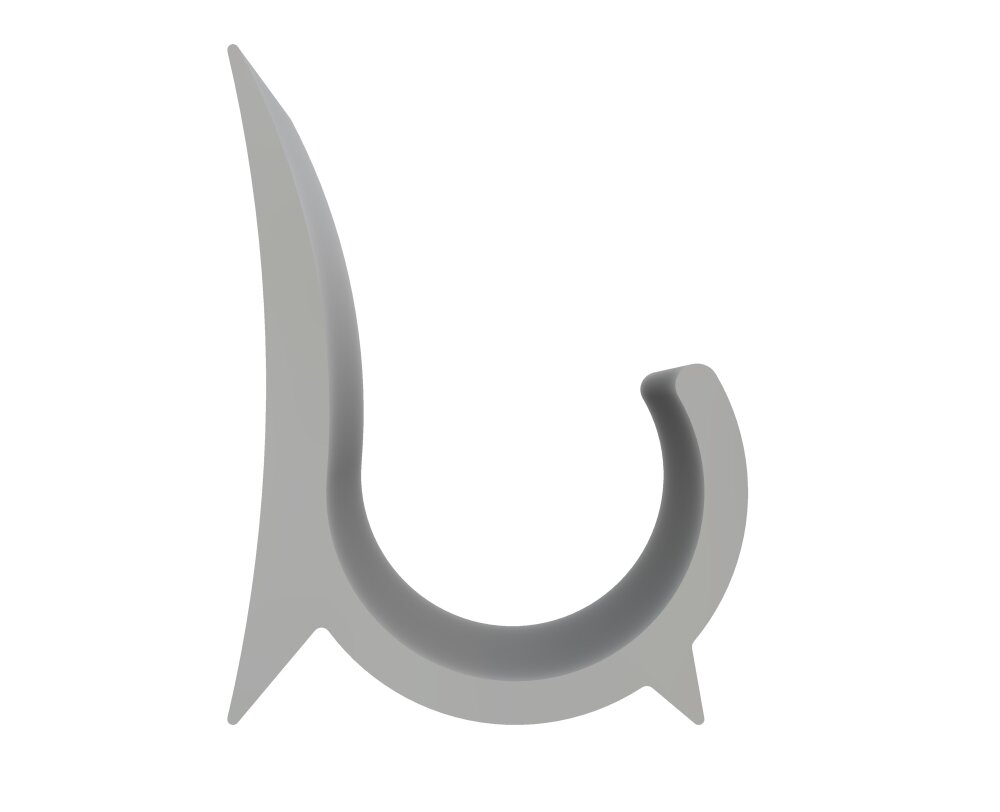 Profil okapu drzwi bocznych element kontenerowy 30 mm szary
