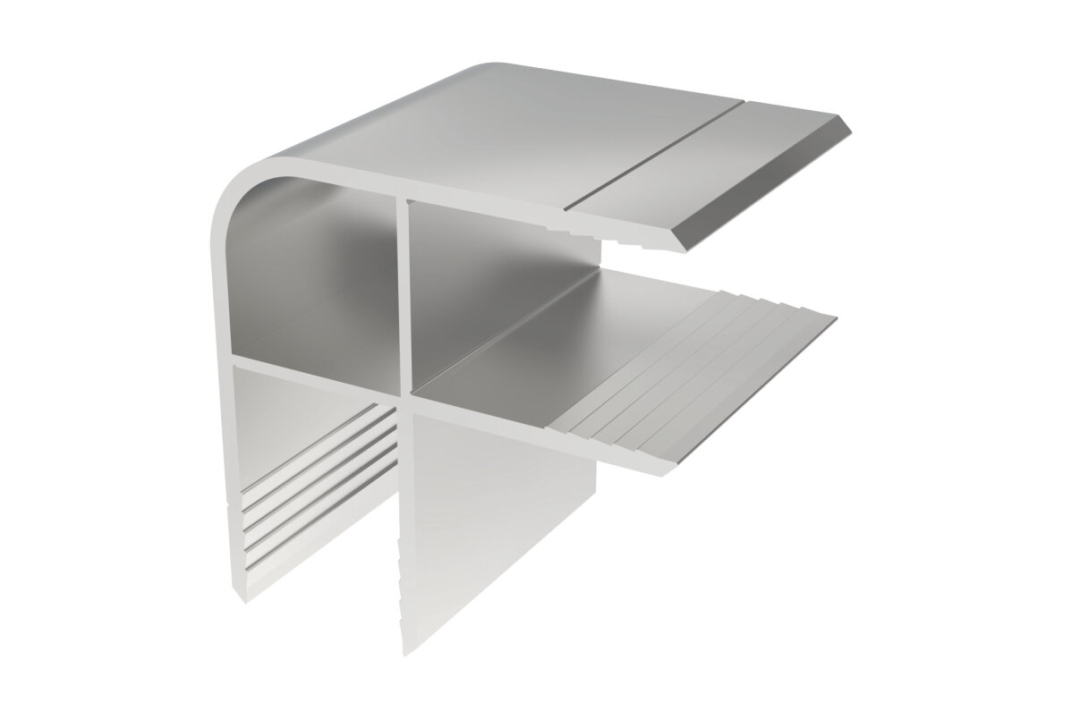 Profil zewnętrzny kontenera aluminiowy 25x25 mm przekrój
